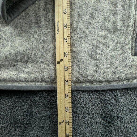 Patagonia Women Jacket Sailing Small Full Zip Pockets Outdoors Fleece Gray Beige - Picture 3 of 16